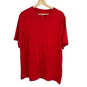 Mens Solid RED Active‎ T-Shirt ATHLETIC WORKS Short Sleeve Tri Blend